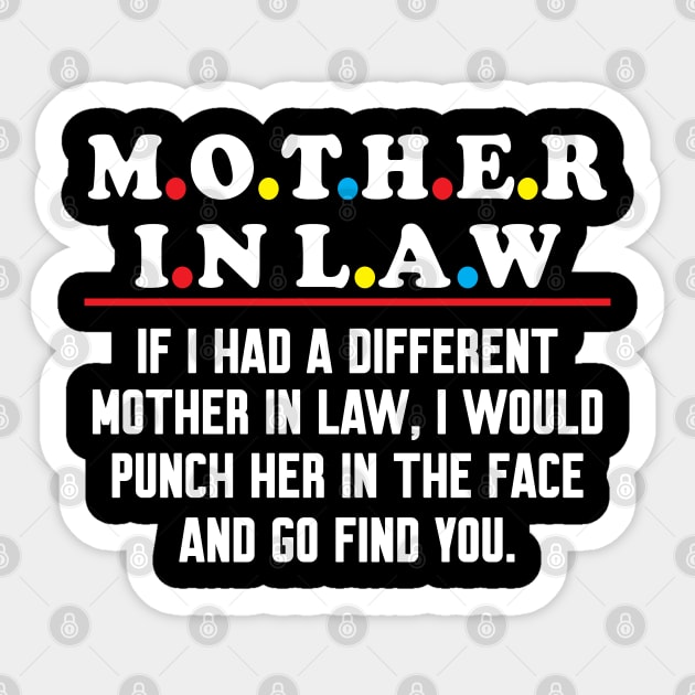 if i had a different mother in law Sticker by WorkMemes